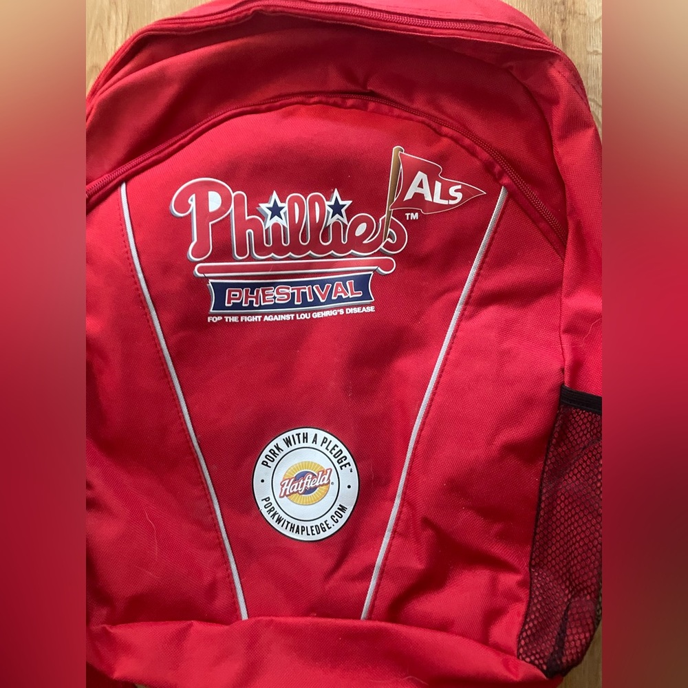 Phillies ALS Festival backpack
